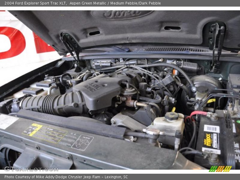 Aspen Green Metallic / Medium Pebble/Dark Pebble 2004 Ford Explorer Sport Trac XLT
