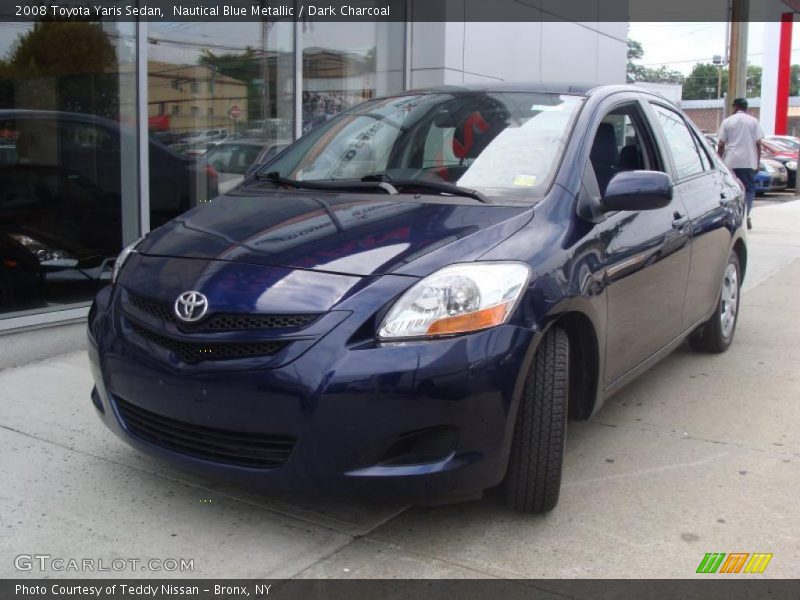 Nautical Blue Metallic / Dark Charcoal 2008 Toyota Yaris Sedan