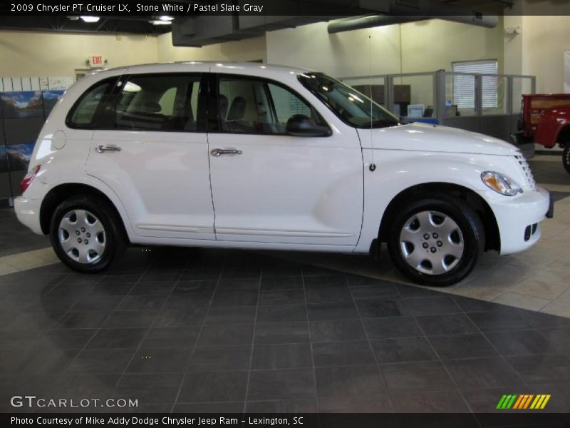 Stone White / Pastel Slate Gray 2009 Chrysler PT Cruiser LX