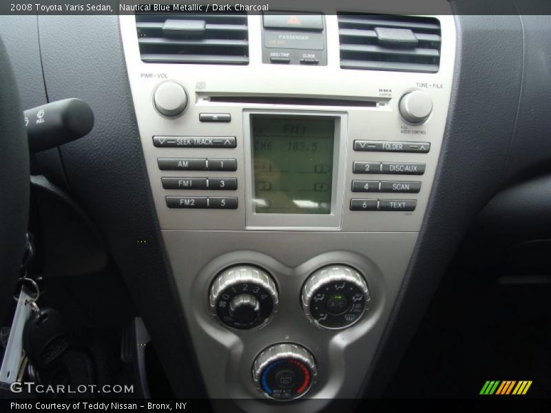 Nautical Blue Metallic / Dark Charcoal 2008 Toyota Yaris Sedan
