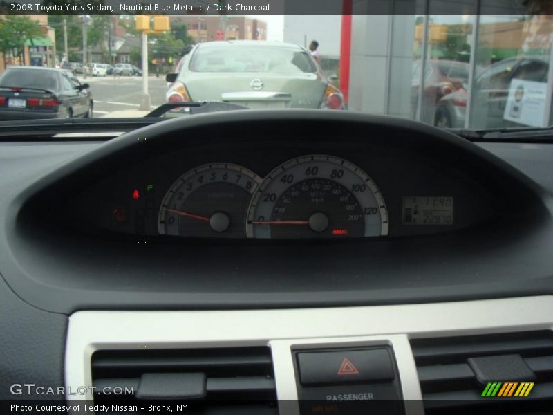 Nautical Blue Metallic / Dark Charcoal 2008 Toyota Yaris Sedan