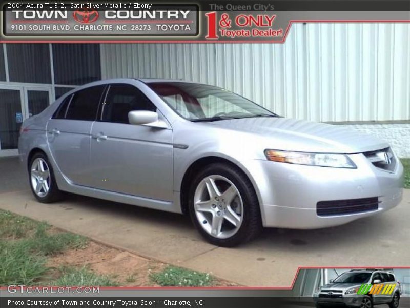 Satin Silver Metallic / Ebony 2004 Acura TL 3.2