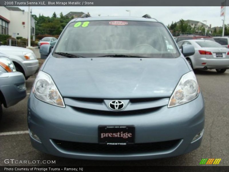 Blue Mirage Metallic / Stone 2008 Toyota Sienna XLE