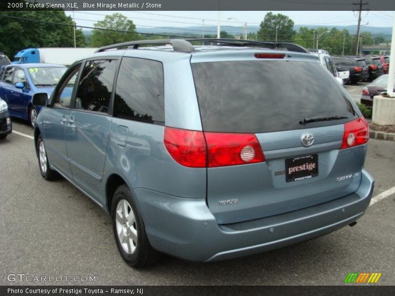 Blue Mirage Metallic / Stone 2008 Toyota Sienna XLE