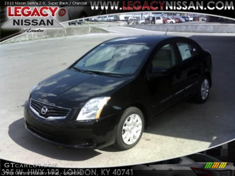 Super Black / Charcoal 2010 Nissan Sentra 2.0