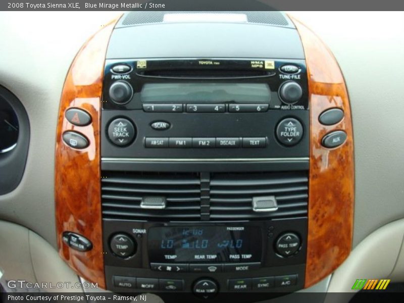 Blue Mirage Metallic / Stone 2008 Toyota Sienna XLE