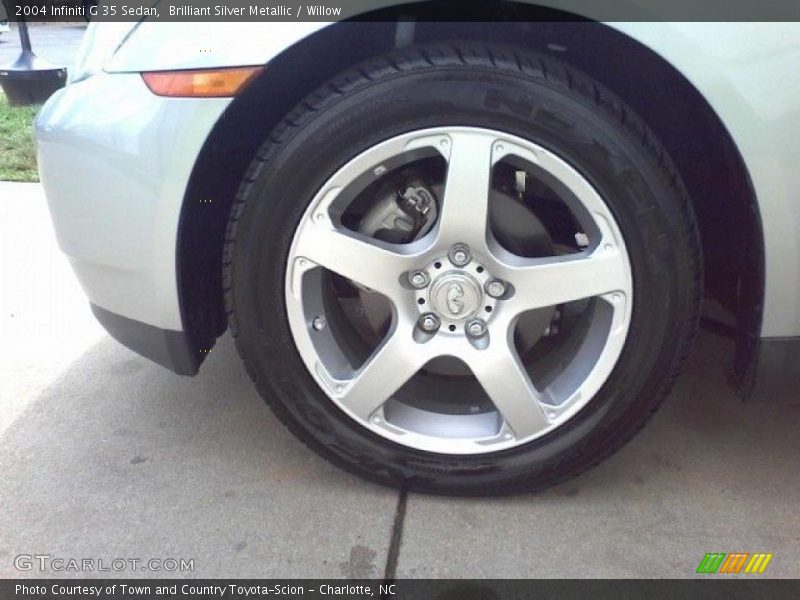Brilliant Silver Metallic / Willow 2004 Infiniti G 35 Sedan
