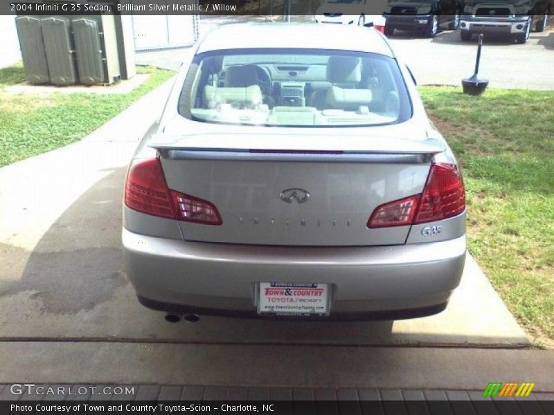 Brilliant Silver Metallic / Willow 2004 Infiniti G 35 Sedan