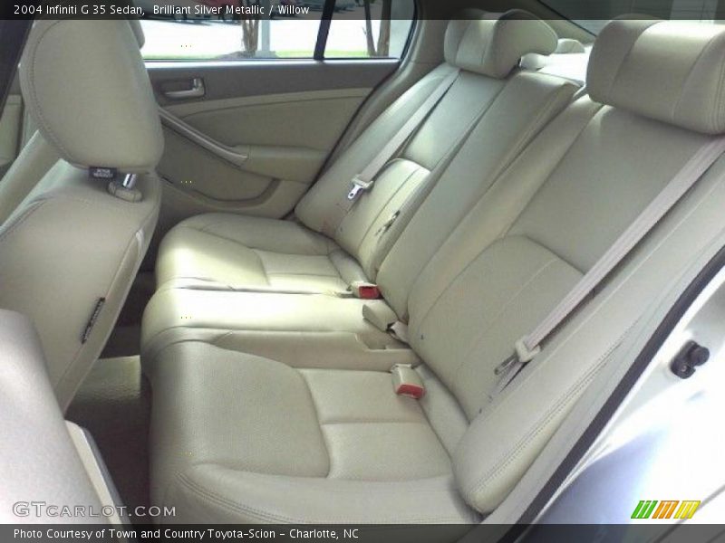 Brilliant Silver Metallic / Willow 2004 Infiniti G 35 Sedan