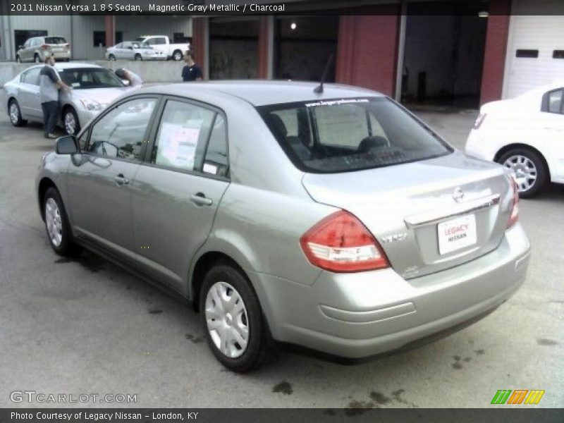 Magnetic Gray Metallic / Charcoal 2011 Nissan Versa 1.8 S Sedan