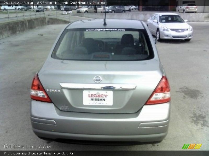 Magnetic Gray Metallic / Charcoal 2011 Nissan Versa 1.8 S Sedan