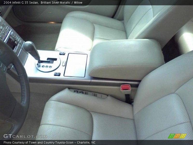 Brilliant Silver Metallic / Willow 2004 Infiniti G 35 Sedan