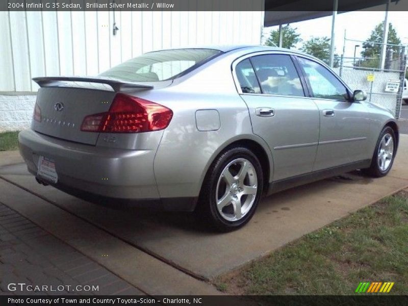 Brilliant Silver Metallic / Willow 2004 Infiniti G 35 Sedan