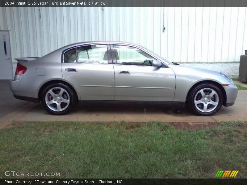 Brilliant Silver Metallic / Willow 2004 Infiniti G 35 Sedan