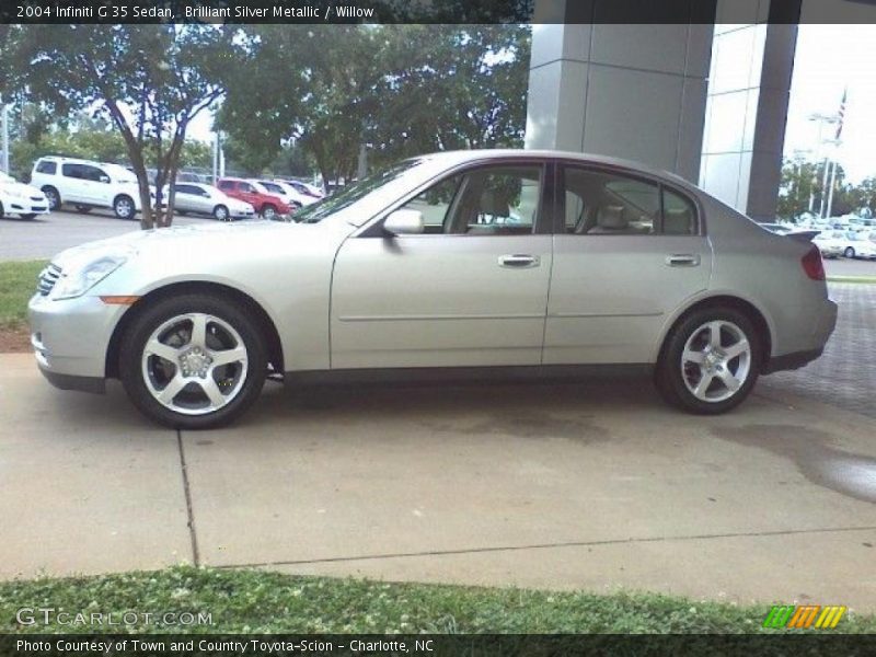Brilliant Silver Metallic / Willow 2004 Infiniti G 35 Sedan