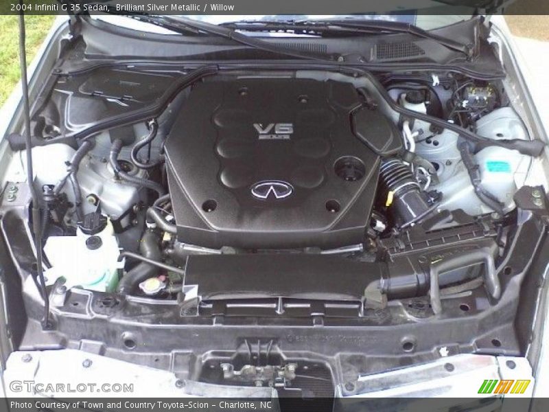Brilliant Silver Metallic / Willow 2004 Infiniti G 35 Sedan