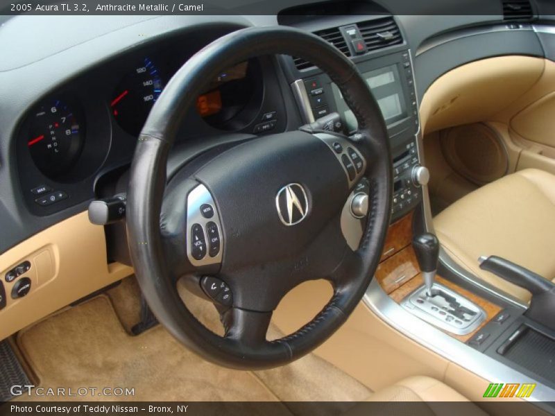 Anthracite Metallic / Camel 2005 Acura TL 3.2