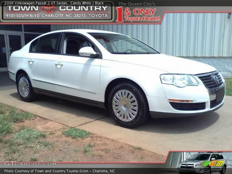 Candy White / Black 2006 Volkswagen Passat 2.0T Sedan