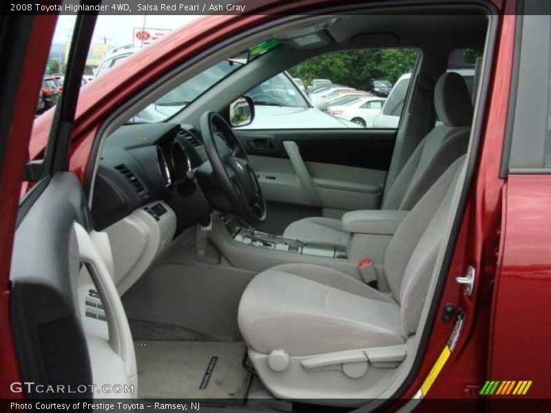 Salsa Red Pearl / Ash Gray 2008 Toyota Highlander 4WD