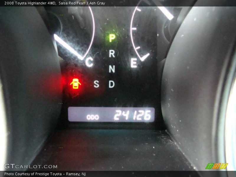 Salsa Red Pearl / Ash Gray 2008 Toyota Highlander 4WD