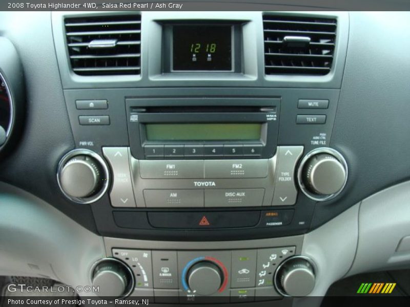 Salsa Red Pearl / Ash Gray 2008 Toyota Highlander 4WD