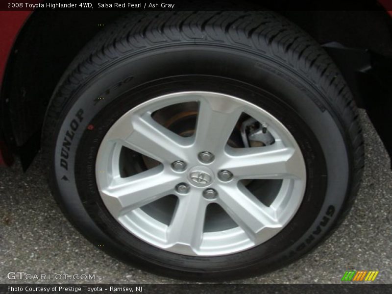 Salsa Red Pearl / Ash Gray 2008 Toyota Highlander 4WD