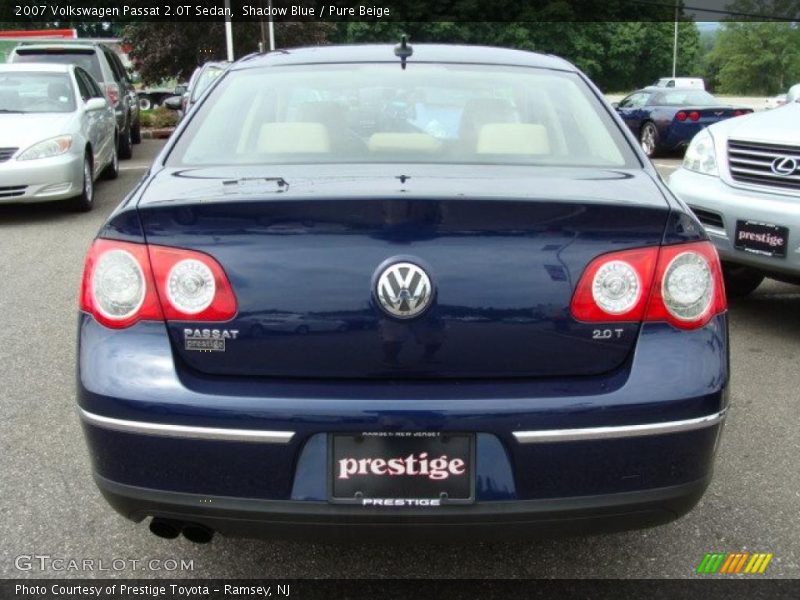 Shadow Blue / Pure Beige 2007 Volkswagen Passat 2.0T Sedan