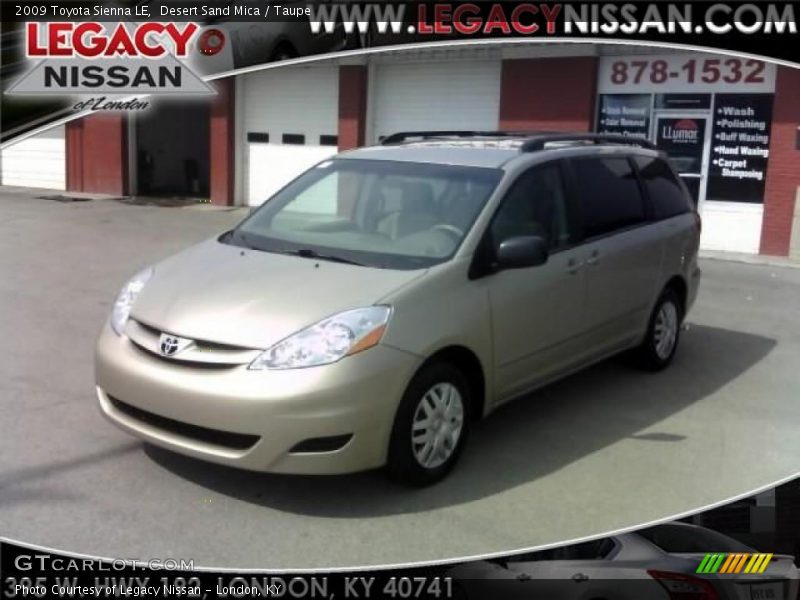 Desert Sand Mica / Taupe 2009 Toyota Sienna LE