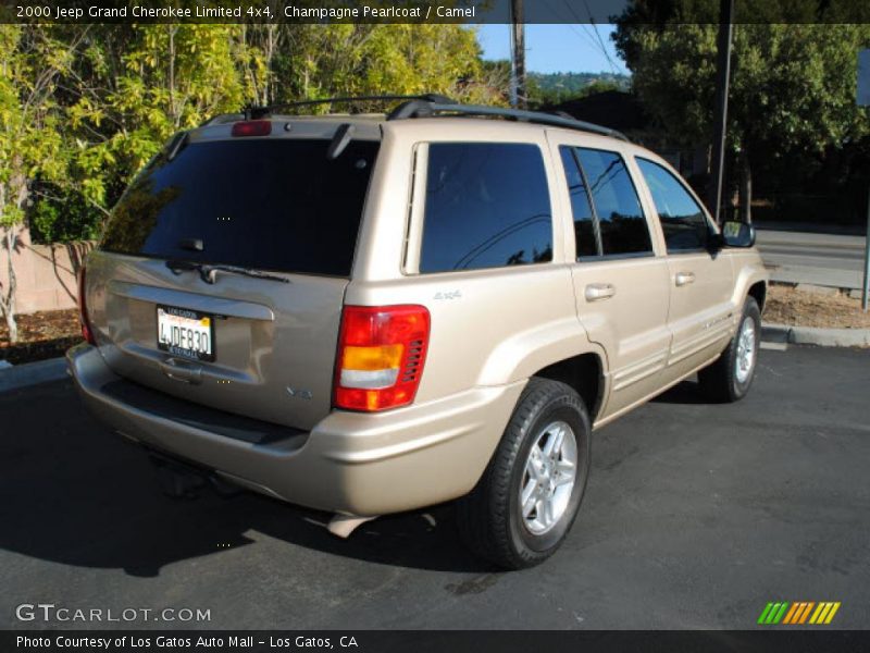 Champagne Pearlcoat / Camel 2000 Jeep Grand Cherokee Limited 4x4