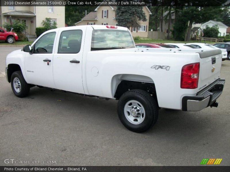 Summit White / Dark Titanium 2010 Chevrolet Silverado 2500HD LS Crew Cab 4x4