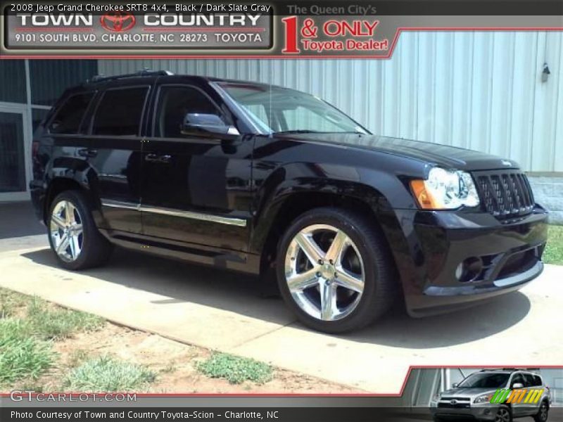 Black / Dark Slate Gray 2008 Jeep Grand Cherokee SRT8 4x4