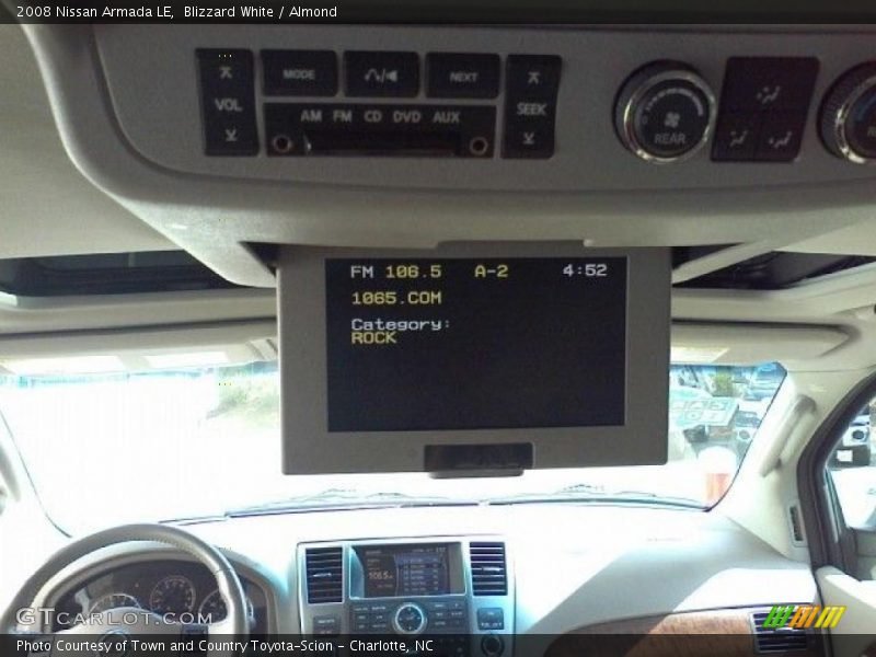 Blizzard White / Almond 2008 Nissan Armada LE