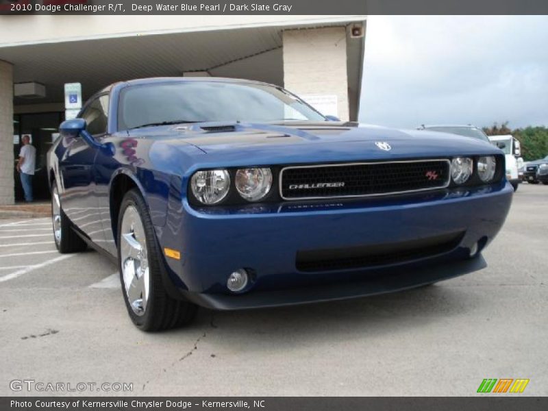 Deep Water Blue Pearl / Dark Slate Gray 2010 Dodge Challenger R/T
