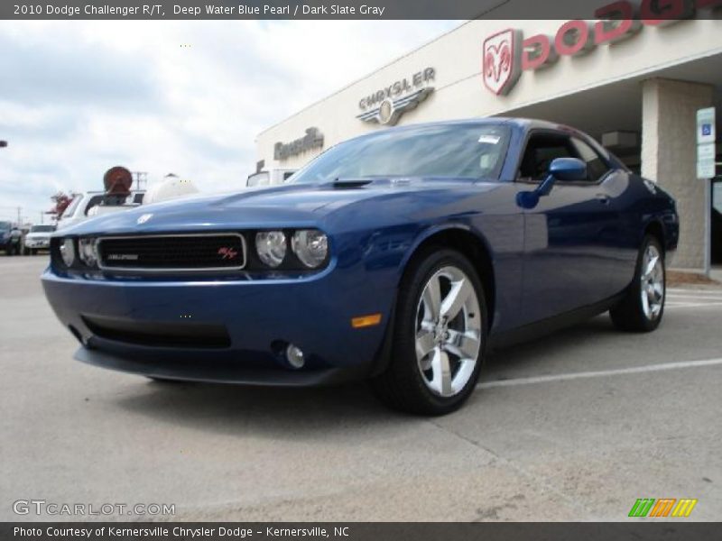 Deep Water Blue Pearl / Dark Slate Gray 2010 Dodge Challenger R/T