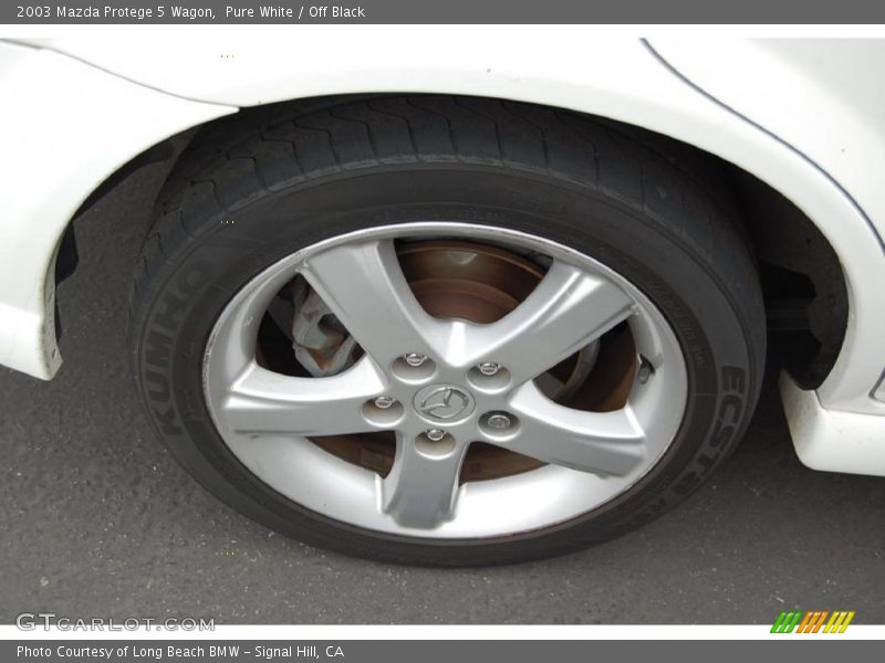 Pure White / Off Black 2003 Mazda Protege 5 Wagon
