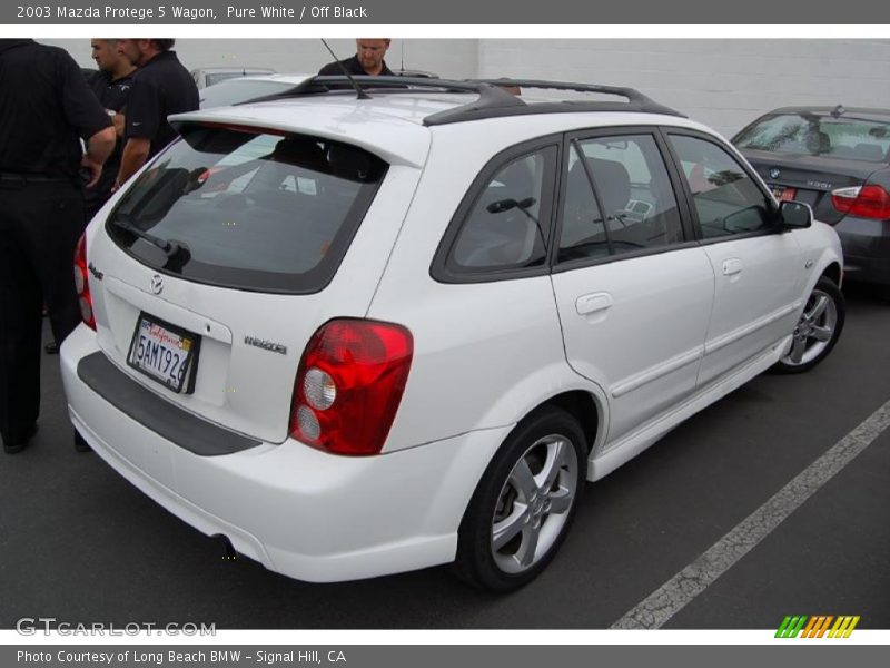 Pure White / Off Black 2003 Mazda Protege 5 Wagon