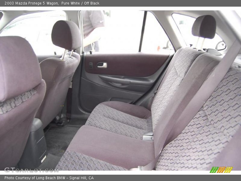 Pure White / Off Black 2003 Mazda Protege 5 Wagon