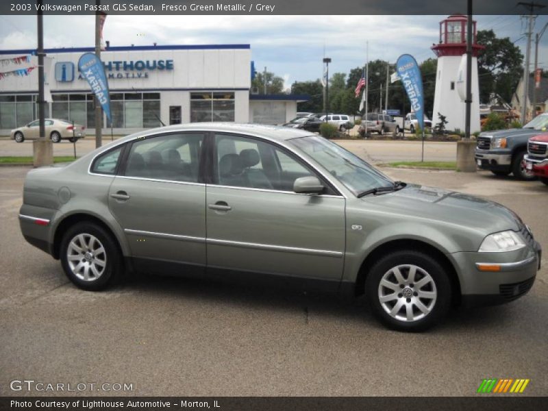 Fresco Green Metallic / Grey 2003 Volkswagen Passat GLS Sedan