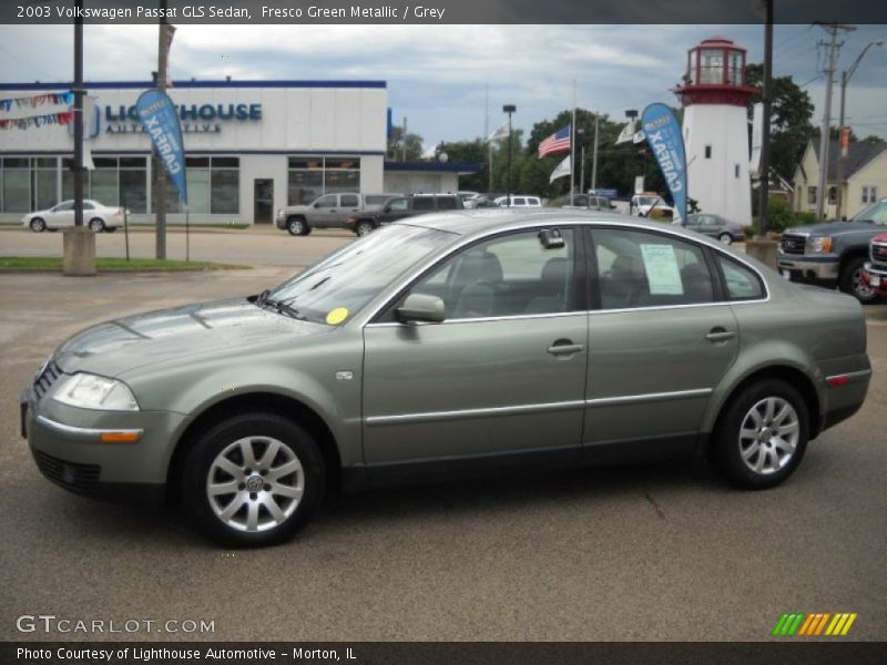 Fresco Green Metallic / Grey 2003 Volkswagen Passat GLS Sedan