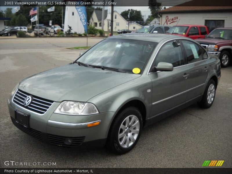 Fresco Green Metallic / Grey 2003 Volkswagen Passat GLS Sedan