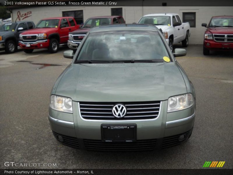 Fresco Green Metallic / Grey 2003 Volkswagen Passat GLS Sedan