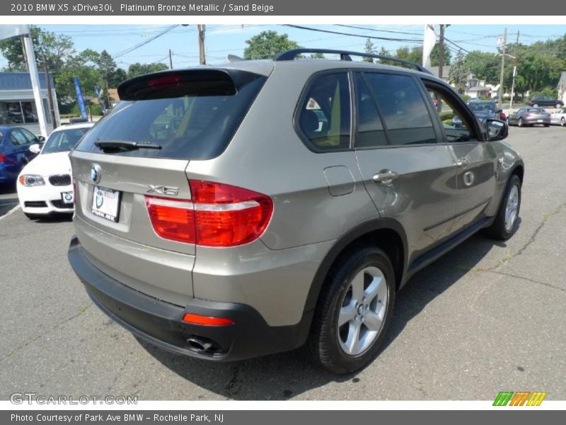 Platinum Bronze Metallic / Sand Beige 2010 BMW X5 xDrive30i