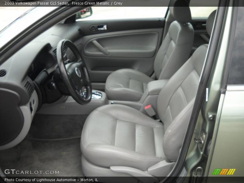 Fresco Green Metallic / Grey 2003 Volkswagen Passat GLS Sedan