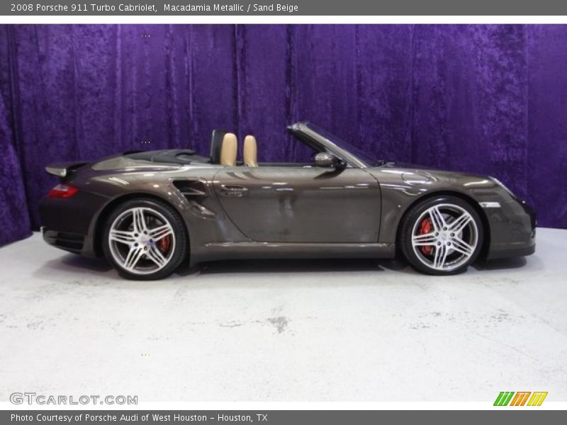 Macadamia Metallic / Sand Beige 2008 Porsche 911 Turbo Cabriolet