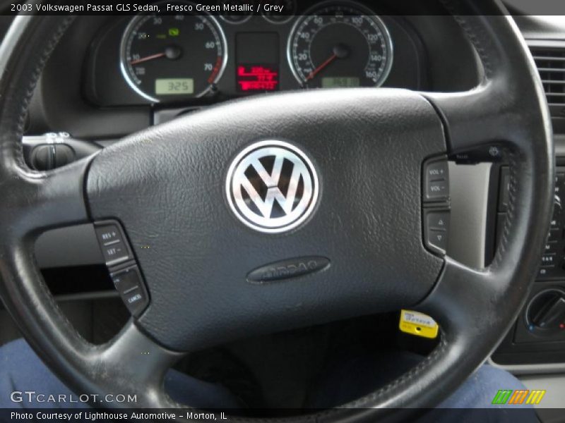 Fresco Green Metallic / Grey 2003 Volkswagen Passat GLS Sedan