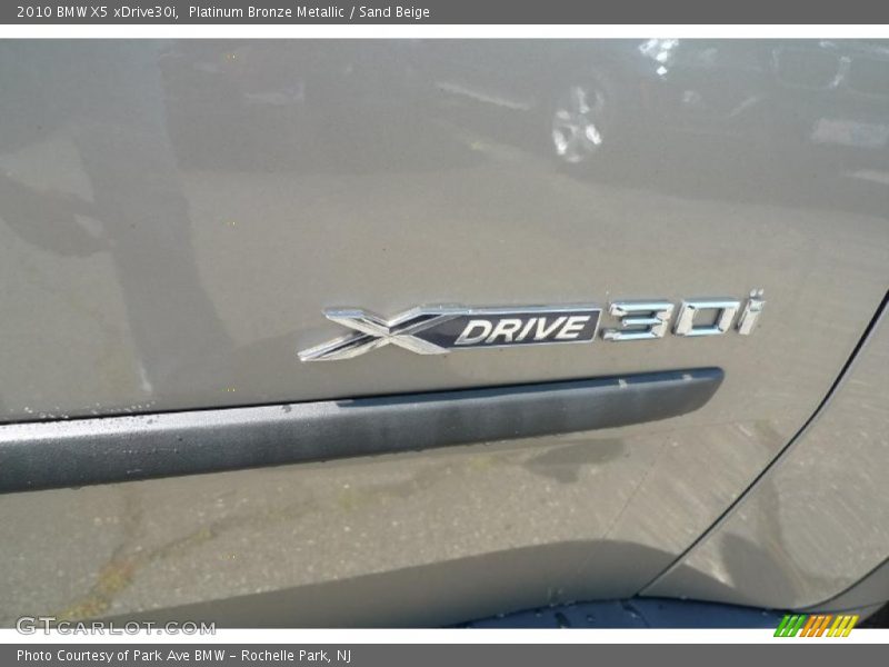 Platinum Bronze Metallic / Sand Beige 2010 BMW X5 xDrive30i