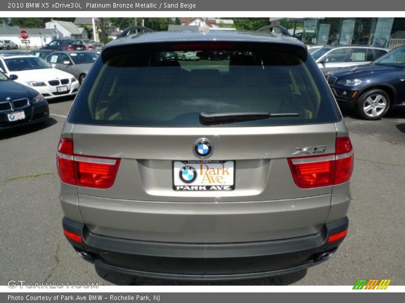Platinum Bronze Metallic / Sand Beige 2010 BMW X5 xDrive30i