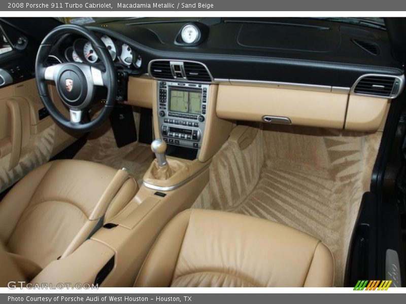 Macadamia Metallic / Sand Beige 2008 Porsche 911 Turbo Cabriolet