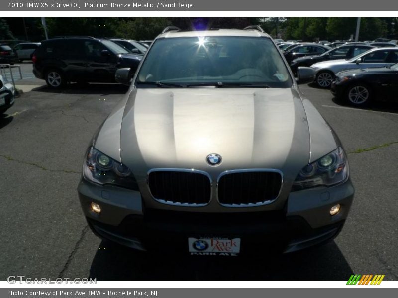 Platinum Bronze Metallic / Sand Beige 2010 BMW X5 xDrive30i