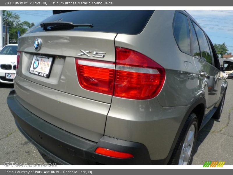 Platinum Bronze Metallic / Sand Beige 2010 BMW X5 xDrive30i